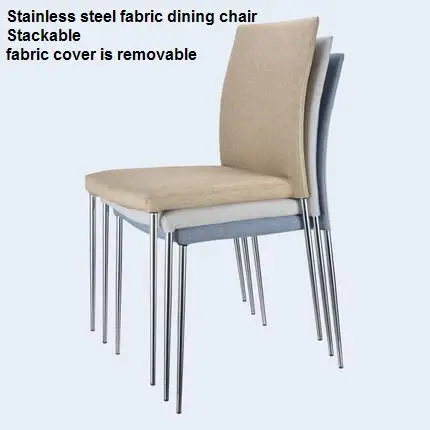 Stainless Steel dining Chair Creative Modern Simple Home Fabric dining Chair