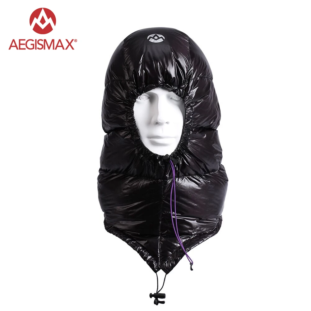 AEGISMAX Outdoor Urltra-Light Goose Dow Hat for Envelope Sleeping Bag  