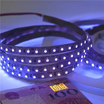 

DC12V 3528 SMD Purple Ultraviolet UV 395-405nm Flexible LED Strip black light Non waterproof IP30 / IP65 Tape Ribbon Lamp