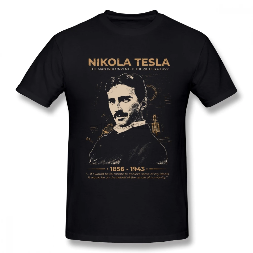 Hipster Nikola Tesla T Shirt Plus Szie Tee Man Leisure Unique For Man Graphic Top Tees Fashion New Arrivla Top design