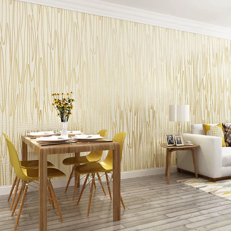 High Quality Thick Flocked Geometric Modern Striped Wallpaper For Walls Bedroom Living room Decor Embossed 3D Wall Paper Rolls High Quality Thick Flocked Geometric Modern Striped Wallpaper For Walls Bedroom Living room Decor Embossed 3D Wall Paper Rolls