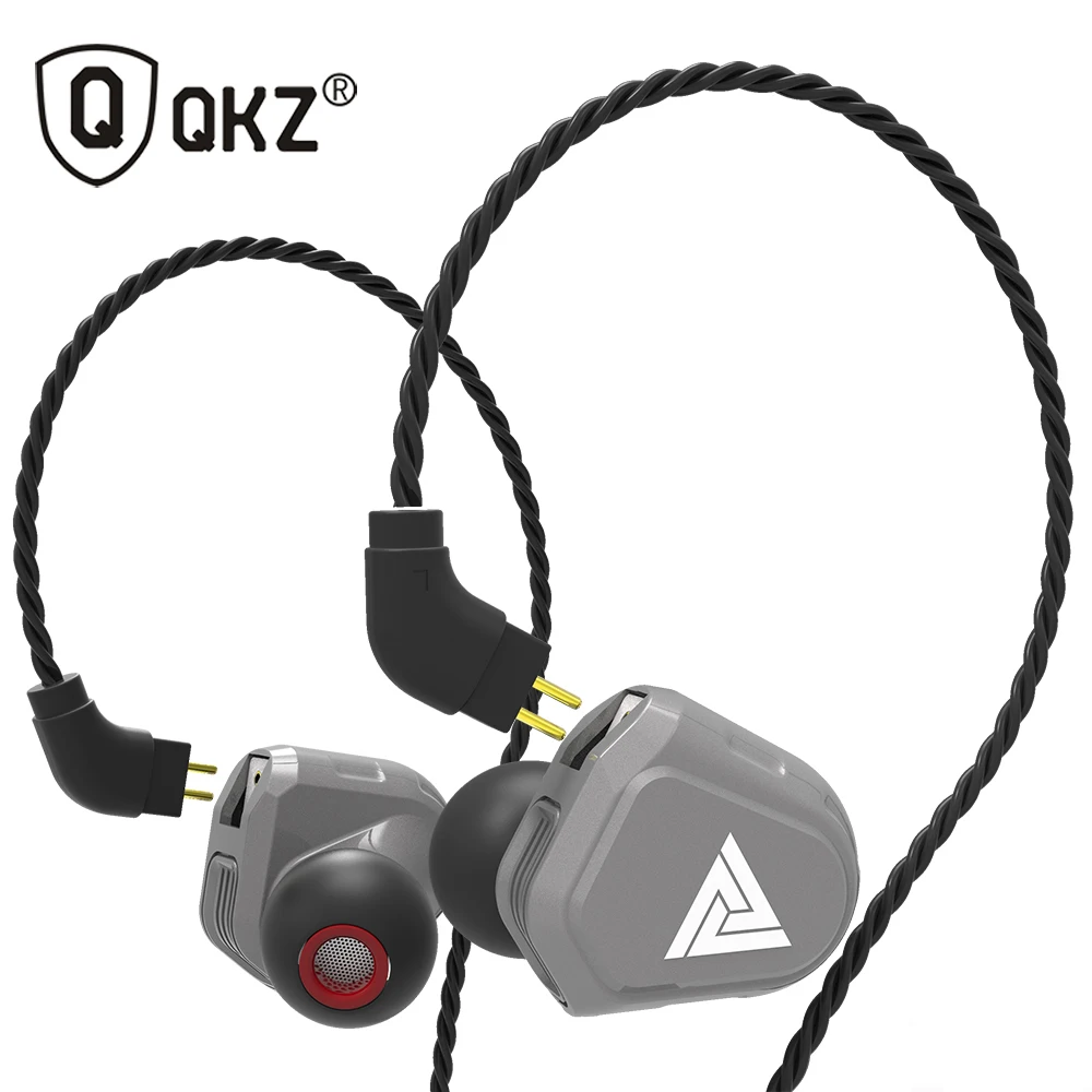 Original QKZ VK2 Dynamic Hybrid In Ear Earphone With Mic HIFI DJ Monito Running Sport PK meizu pop EP52 EP51 ZS10 AS10 | Электроника