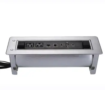 

Audiovisual All Aluminum Automation system multifunctional flip international Electrical Plugs&Sockets outlet with led switch