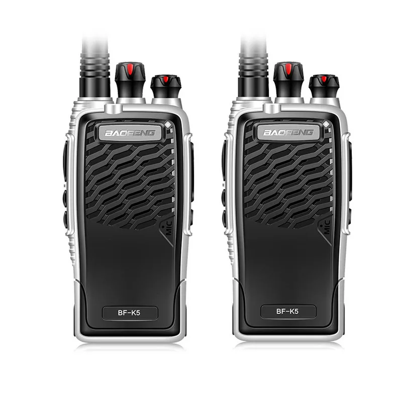 imágenes para Nueva baofeng bf-k5 profesional jamón walkie talkie 5 w portátil de energía dos Vías de Radio UHF 400-470 MHz Push To Talk Para La Caza 2 UNIDS imágenes para Nueva baofeng bf-k5 profesional jamón walkie talkie 5 w portátil de energía dos Vías de Radio UHF 400-470 MHz Push To Talk Para La Caza 2 UNIDS