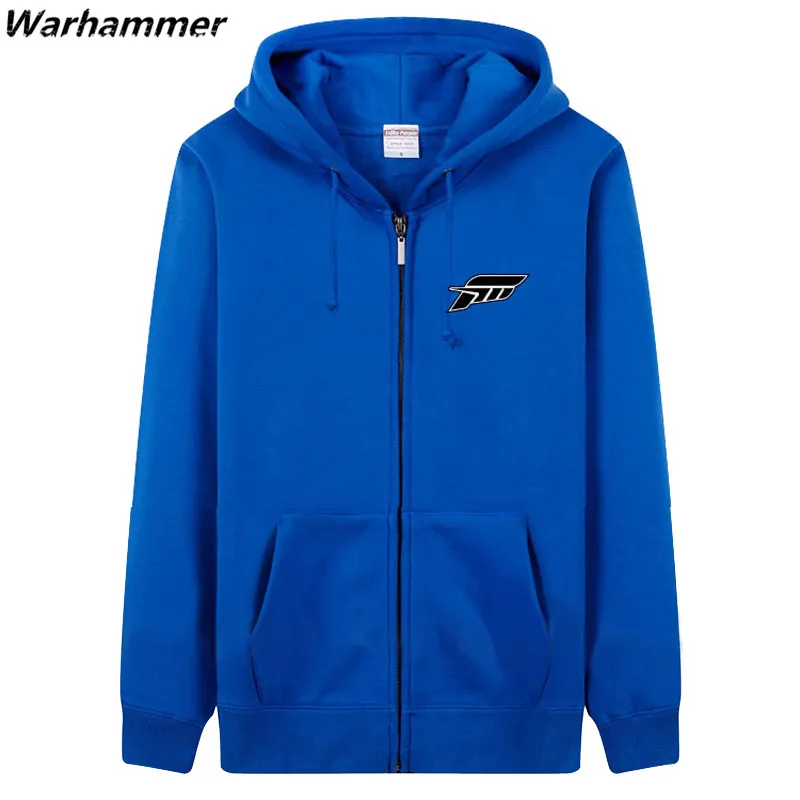 

2017 Hoodies Men Forza Horizon 3 Game Players Hi Embroidery Fleece Cotton Zipper Sweatshirt Autumn Winter Casual Oversized Hoody