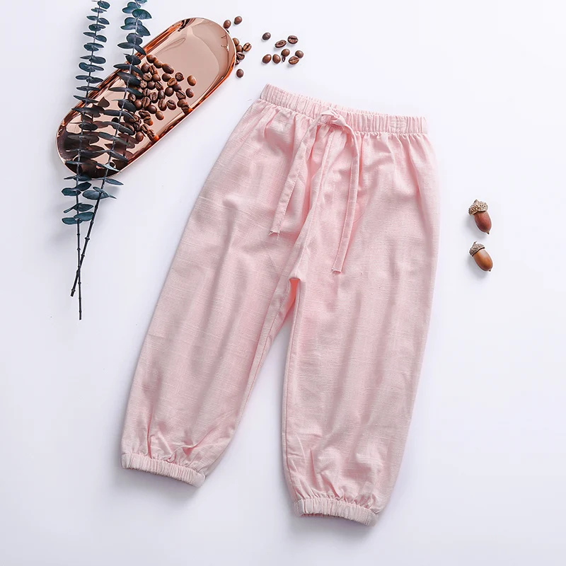 2 10Y Flower Newborn Baby Girls Pants 2018 New Summer Mid Elastic Waist