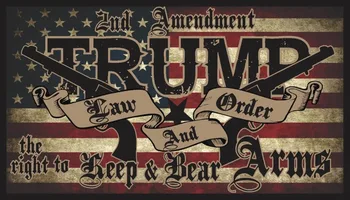 

Trump Car Sticks Trump Law and Order Guns Second Amendment to 2020 US Presidential Election 50PCS