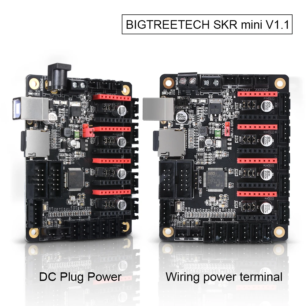 BIGTREETECH SKR البسيطة V1.1 32 بت لوحة تحكم وحدة المعالجة المركزية ARM 32Bit 3D طابعة أجزاء TMC2130 SPI TMC2208 A4988 سائق Reprap MKS الجنرال L