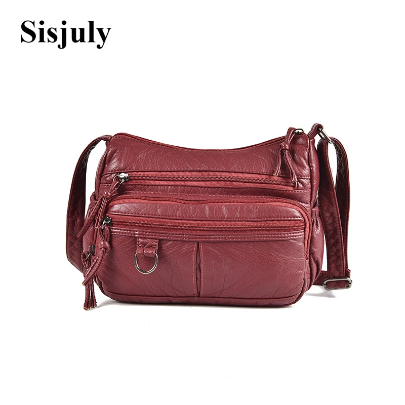 Sisjuly لينة الجلدية الصغيرة المرأة حقيبة الإناث حقائب كتف المحمولة Crossbody حقيبة للنساء رسول سياج محمول 2019 كيس