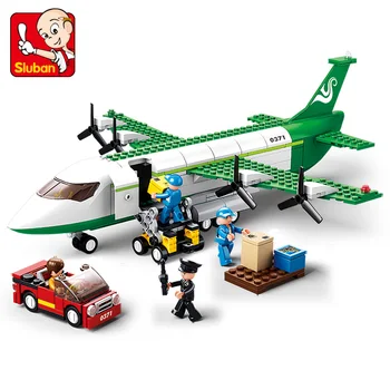 

0371 383pcs Aircraft Constructor Model Kit Blocks Compatible LEGO Bricks Toys for Boys Girls Children Modeling