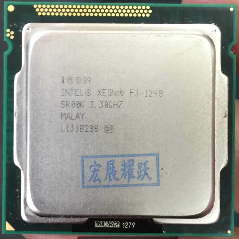 Процессор Intel Xeon четырехъядерный процессор E3 1240 LGA1155 для ПК настольного