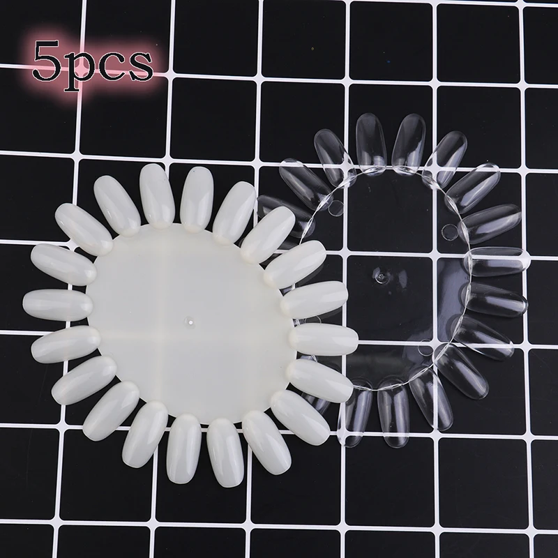 

Nail Art Tips Palette Practice Sample Round Wheel Acrylic Polish Display Nail Art Tools