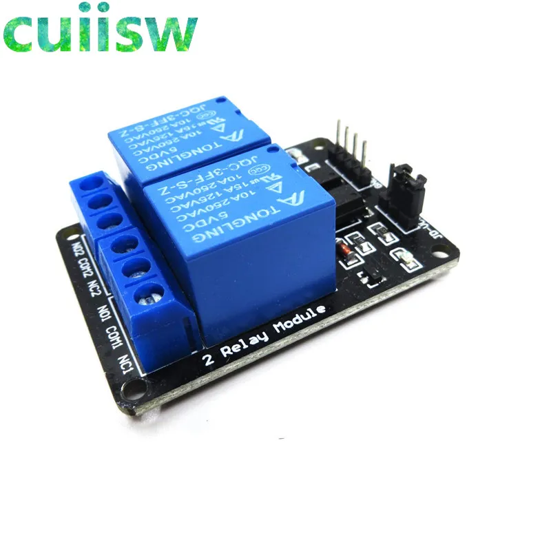 1 шт./лот новый 5 в 2 канальный релейный модуль щит для Arduino ARM PIC AVR DSP Electronic 10A|Реле| |