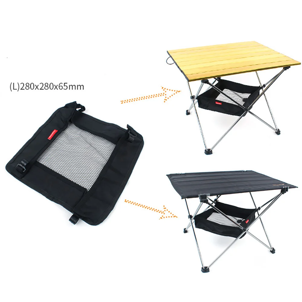 

Picnic Bags Table Storage Pouch Storage Mesh Bag Outdoor Folding Portable Storage Basket Hanging Mesh Pouch Camping Organizer