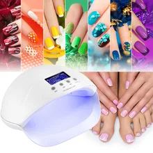Подлинный Сушилка для ногтей 50 Вт УФ светодиодный светильник для маникюра сушилки съемная нижняя часть с 3 установками таймера для отверждения ногтей гель лак для ногтей
