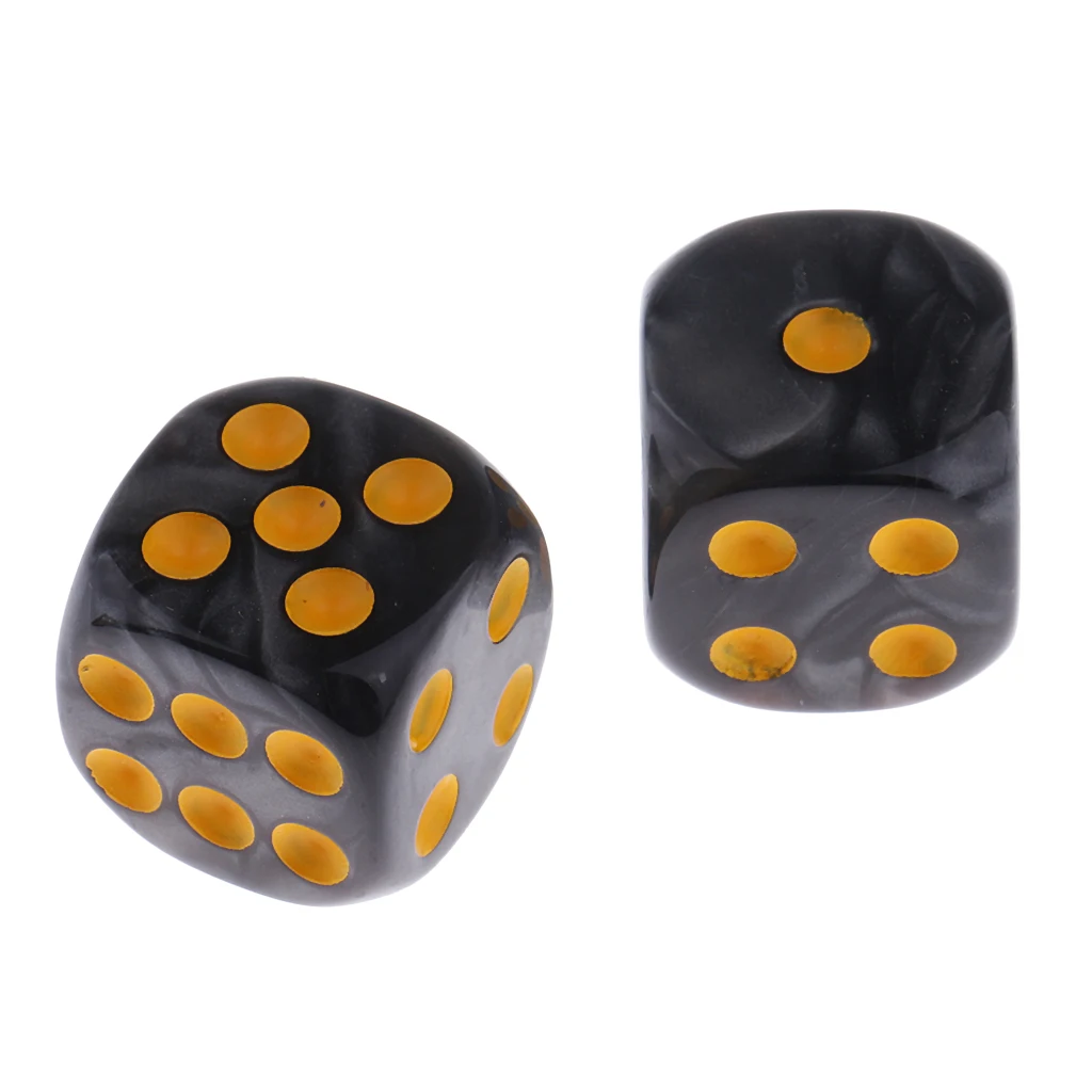 10 Pcs Plastic 6-sided Digital Dice D6 for Party Bar Pub Camping Travell Christmas Table Game D&D MTG RPG Gaming Acce 10-Color
