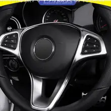 ABS руль и пуговицы рамка украшения чехол накладка для Mercedes-Benz GLC260/C200L/C180L