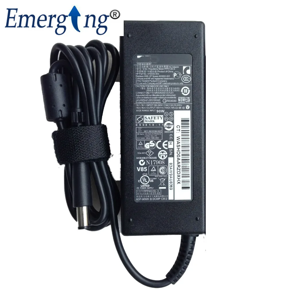 Оригинальный 19V 4.74A 90W 7 4*5 0mm AC адаптер для ноутбука Зарядное устройство HP Probook 4440s