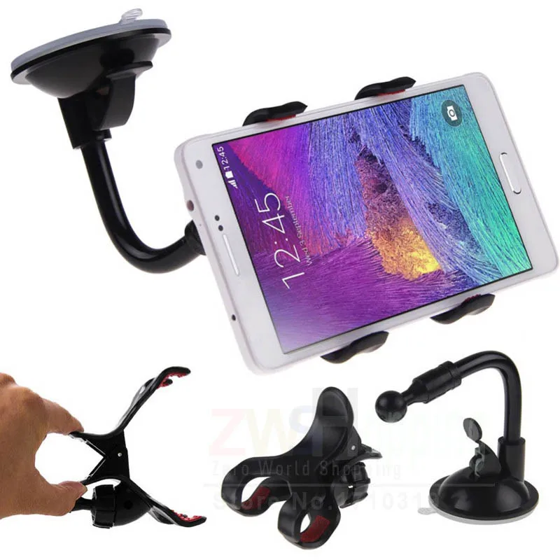 

Universal 360 Degrees Rotation Plastic Suction Cup Car Adjustable Mount Holder Desktop Stand for iPhone 6 6s 7 Plus GPS MP4