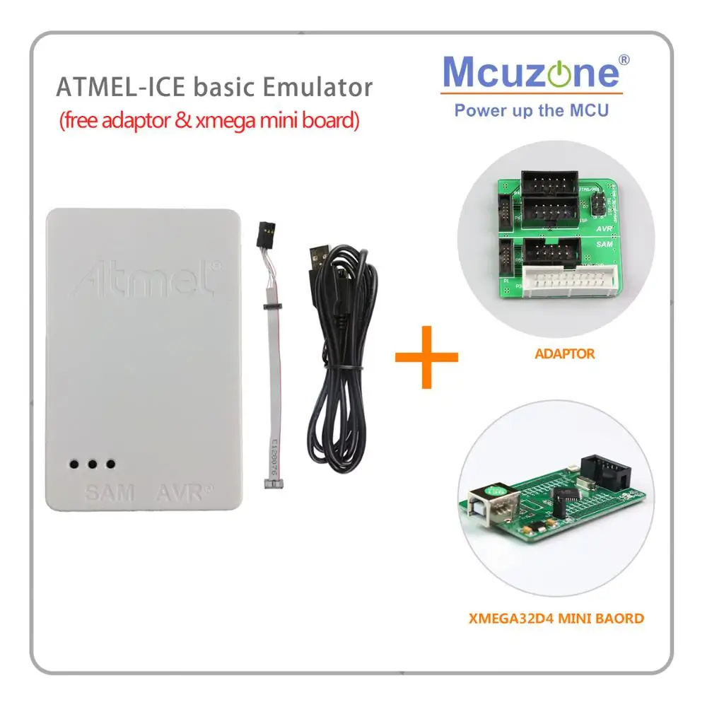 USB ATMEL ICE basic эмулятор бесплатно ATXMEGA32D4 мини-плата (1 шт. в заказе) от 1,27 до 2,54 адаптер 10pin