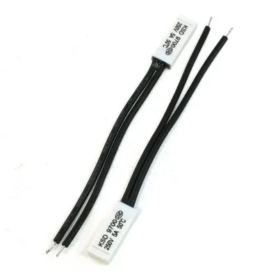 2 Pcs KSD9700 250V 5A 50 섭씨 NC 플라스틱 온도 조절기 온도 스위치|switch switch|switch ...