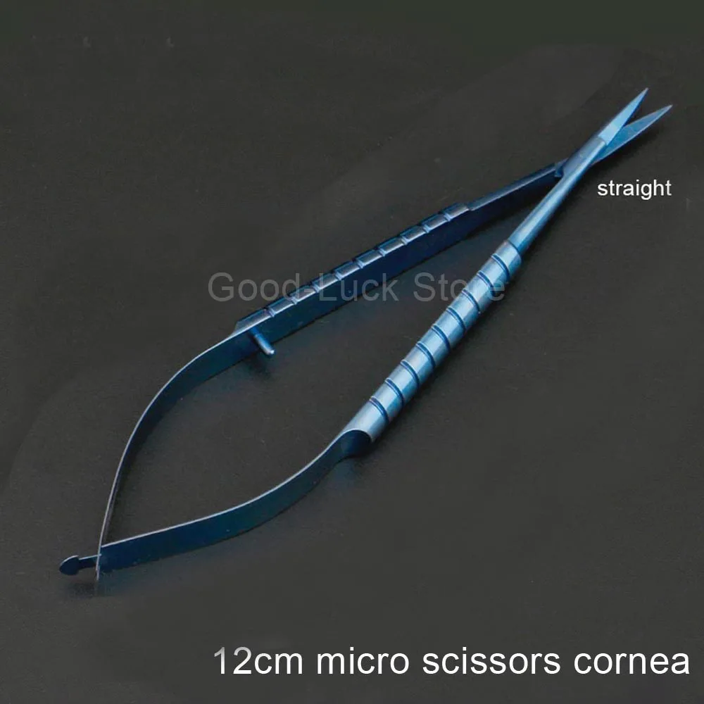 

Titanium alloy 12cm straight micro scissors cornea