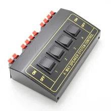 Новый 4 динамик селектор переключатель Switcher Splitter 200 Вт