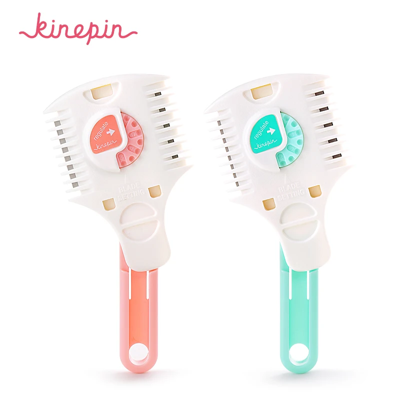 KINEPIN Adjustable Professional Hair Razor Comb Scissor Thinning Cutter