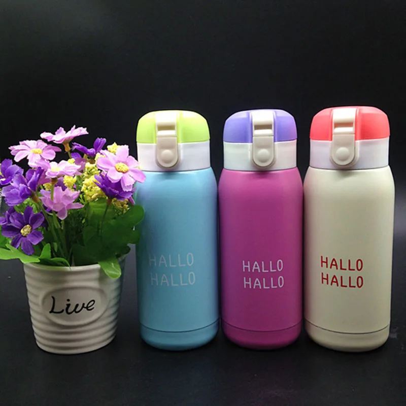 Cute Children Thermo Mug Vacuum Cup Stainless Steel Thermos Bottle Baby