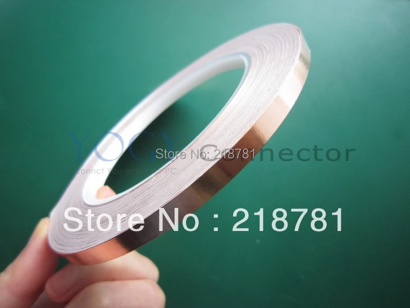 1x 8mm 30m 0 06mm Single Adhesive Copper Foil Tape For Bga art guitar