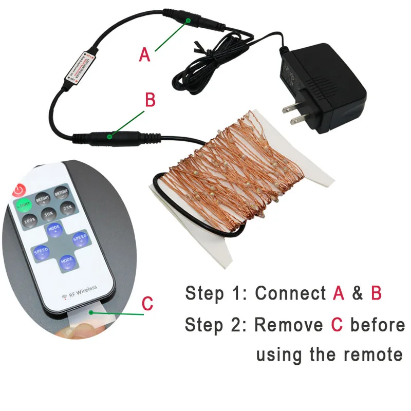 165FT/50M LED remote control copper wire fairy lights bright warm white starry lights for Christmas holiday wedding garden decor 165FT/50M LED remote control copper wire fairy lights bright warm white starry lights for Christmas holiday wedding garden decor