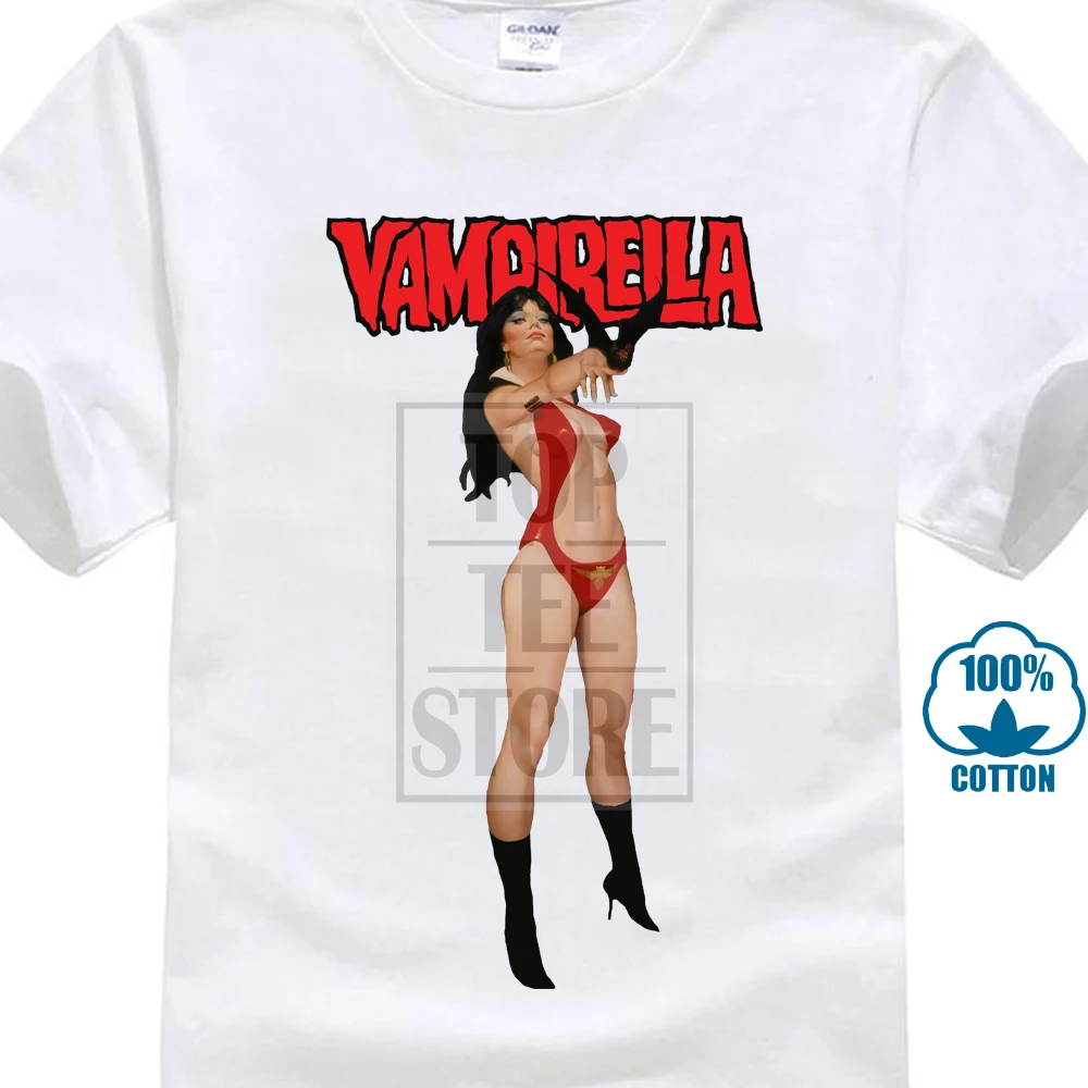 Vampirella V2 постер фильма футболка черный все размеры S 4Xl - Цвет: Белый