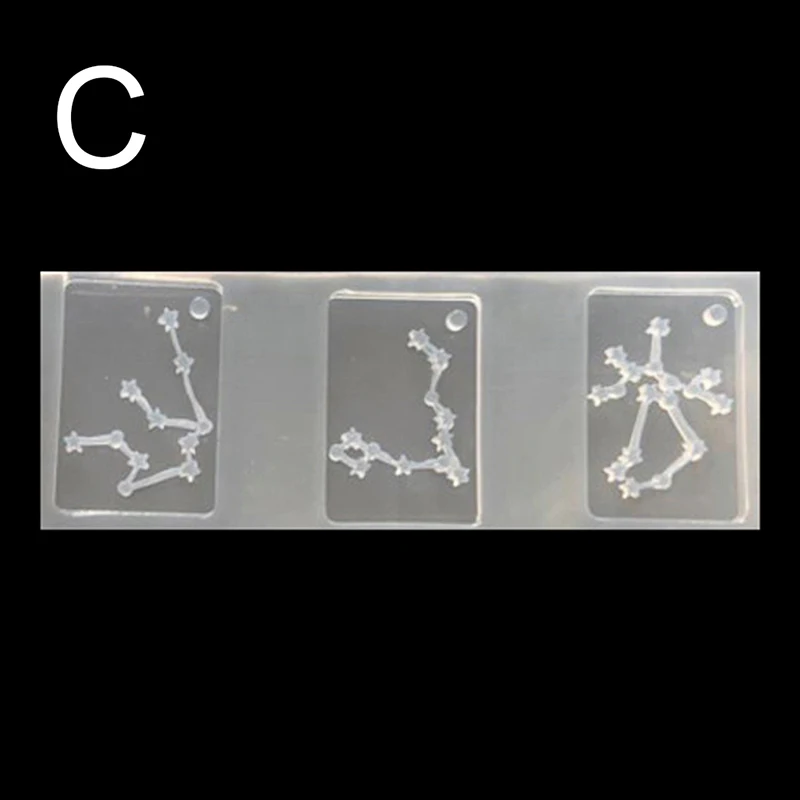 Ручной работы, сделай сам, 12 созвездий, SD, силиконовая форма, ювелирный инструмент, квадратная подвеска, серьги, форма, ремесло, украшение