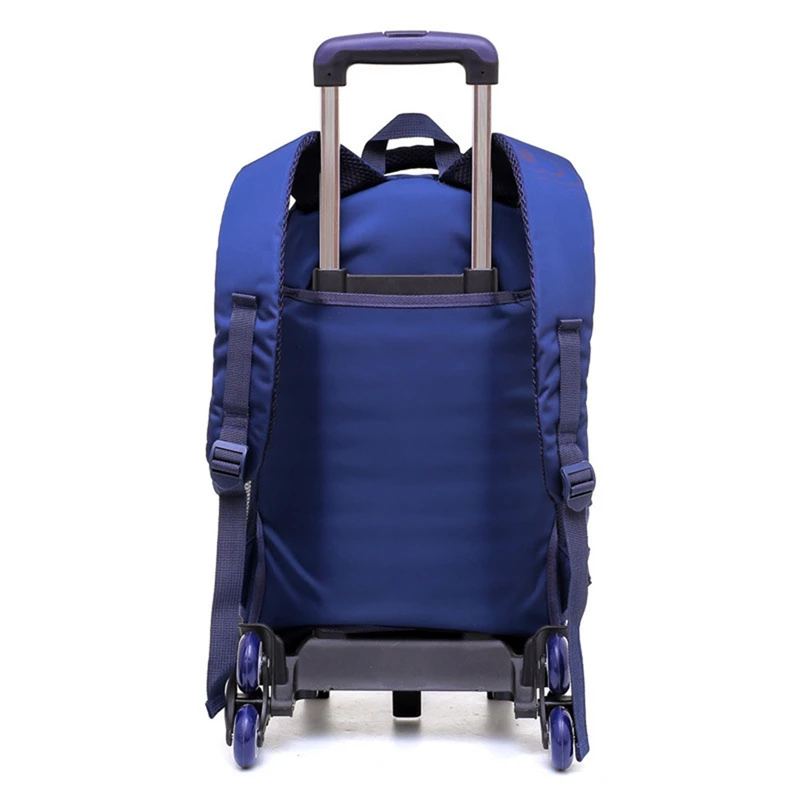 School Bags with Wheels Kids Teenage Boys Girls Large Trolley Schoolbag Orthopedic Wheeled Backpacks Book Bag;mochila infantil