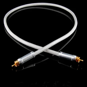 

1 piece hifi coaxial Cable 75ohm Digital Cable DAC audio cable Professional level for audiophiles free shipping