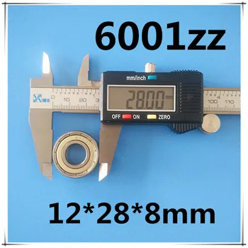 

30pcs/lot quality 6001ZZ 6001 2RS 6001 bearing deep groove ball bearing 12x28x8mm for 12mm shaft