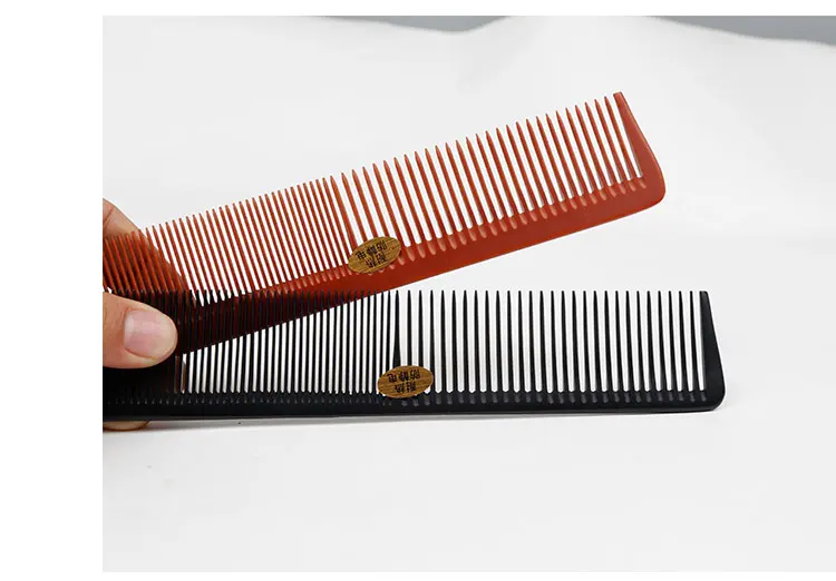 AMSIC 1 шт. профессиональная расческа для волос термостойкая средняя резка углеродная расческа для салона Антистатическая Парикмахерская щетка для укладки инструмент AM205