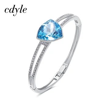 

Cdyle Bracelets & Bangles For Women Embellished with crystal Bijoux 925 Sterling Silver Fashion Jewelry
