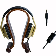 Two Colors 3.5mm Stereo HiFi Music Gaming Soft leather Headphone heavy bass With Microphone for PC iPhone Samsung Xiaomi Phones