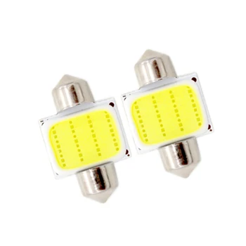 

2Pcs/Pair SUNKIA 31mm/36mm/39mm/42mm Car Dome Festoon COB LED 3W 12smd LED Car Reading Lamp Light White Lights DC 12V