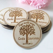 Персонализированные сохранить дату магниты, пользовательские деревянные сохранить дату магниты, из дерева в деревенском стиле магнит-срез, свадебные приглашения