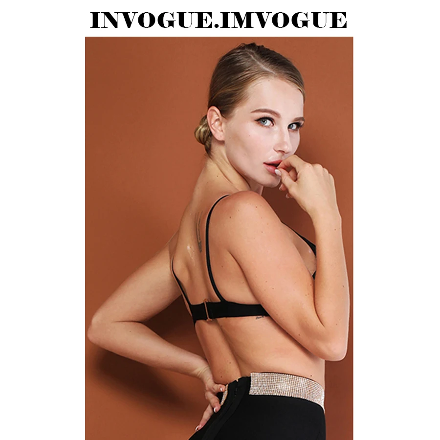 INVOGUE. Женский короткий топ с открытыми плечами IMVOGEU модный пикантный на