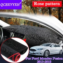 Автомобильный Стайлинг Противоскользящий коврик для Ford Mondeo Fusion 2013- RHD& LHD розовый узор коврик на приборную панель защитная накладка тент подушка