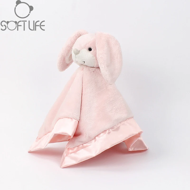 40 см Детский плюшевый Игрушечный Кролик шарф носовой платок, полотенце, погремушки, дерьма, плюшевый кролик, кукла, животные, спящие развивающие куклы