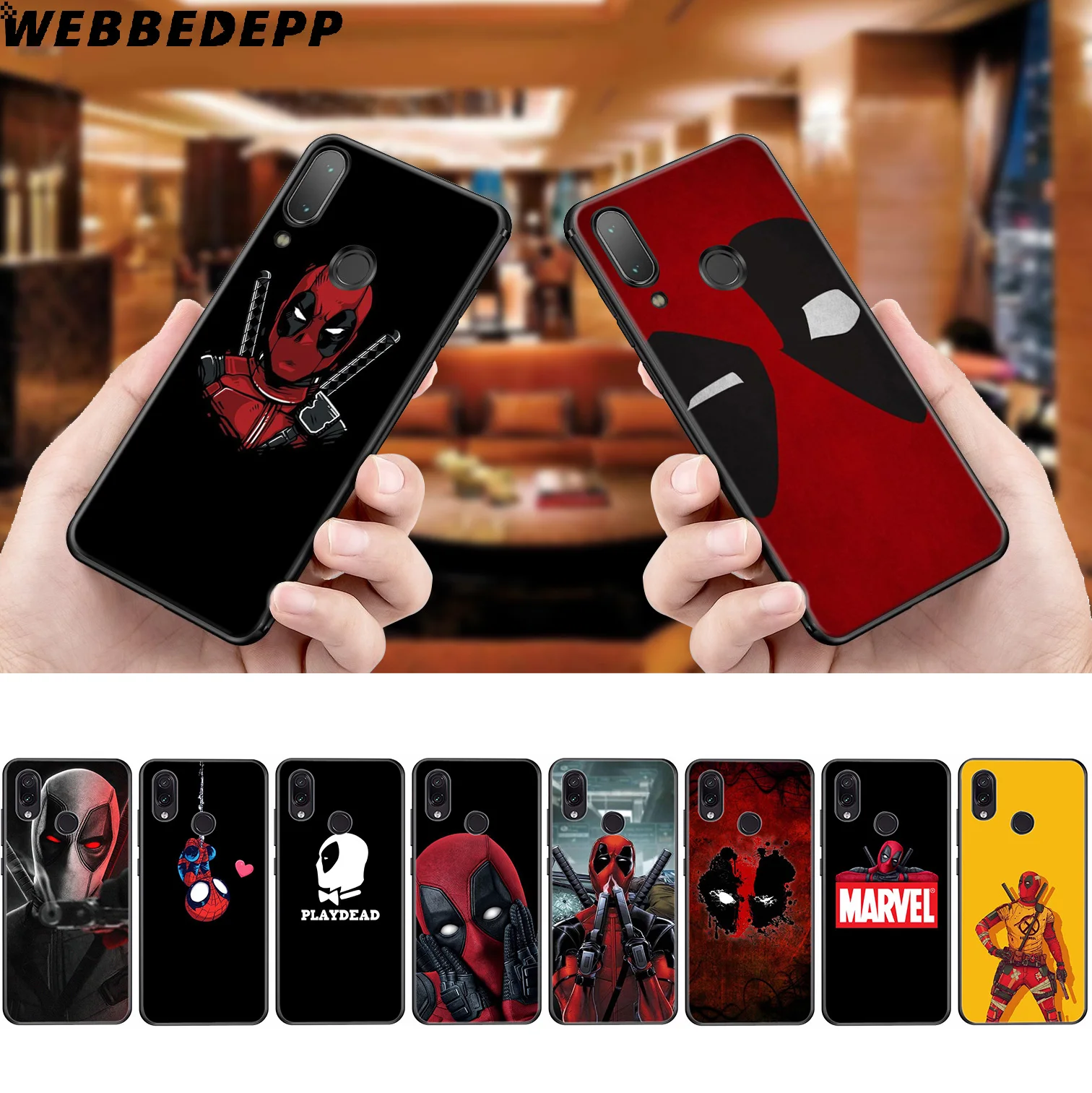 

WEBBEDEPP Deadpool Dead Pool Cool Soft Case for Xiaomi Redmi K20 7A 4A 4X 5 5A 6 6A S2 Note 8 4 4X 5 6 5A 7 Pro Plus Prime