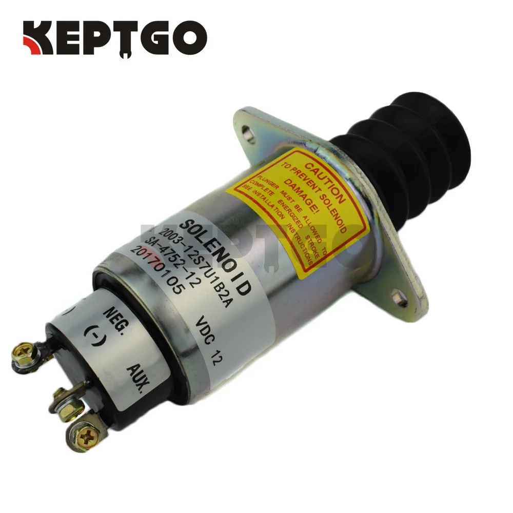 Friday Part 12V Fuel Shutoff Solenoid 2003 SA-4752-12 for Woodward
