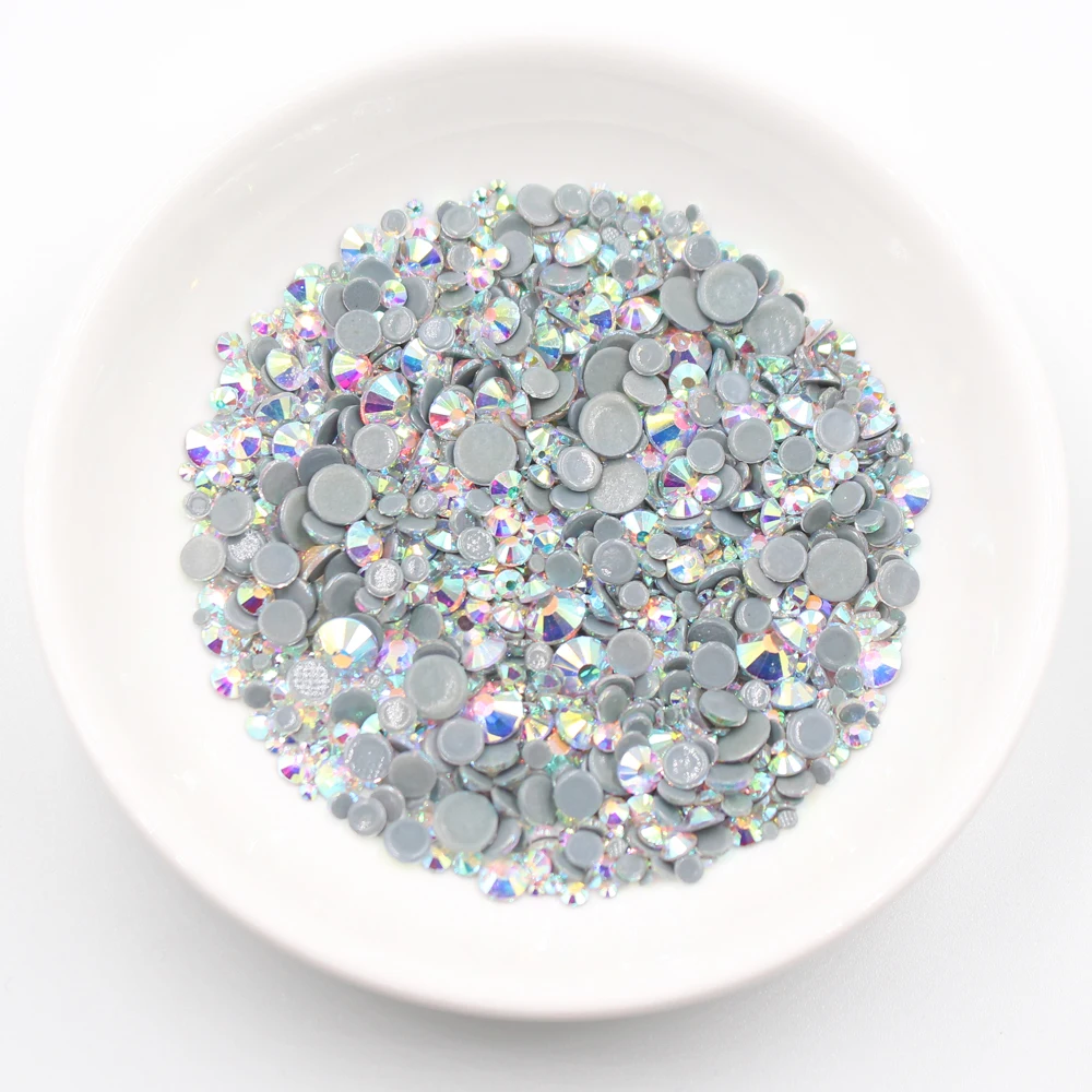 Ss3 ss50 High Quality Crystals Glass Rhinestones Flatback Glue On