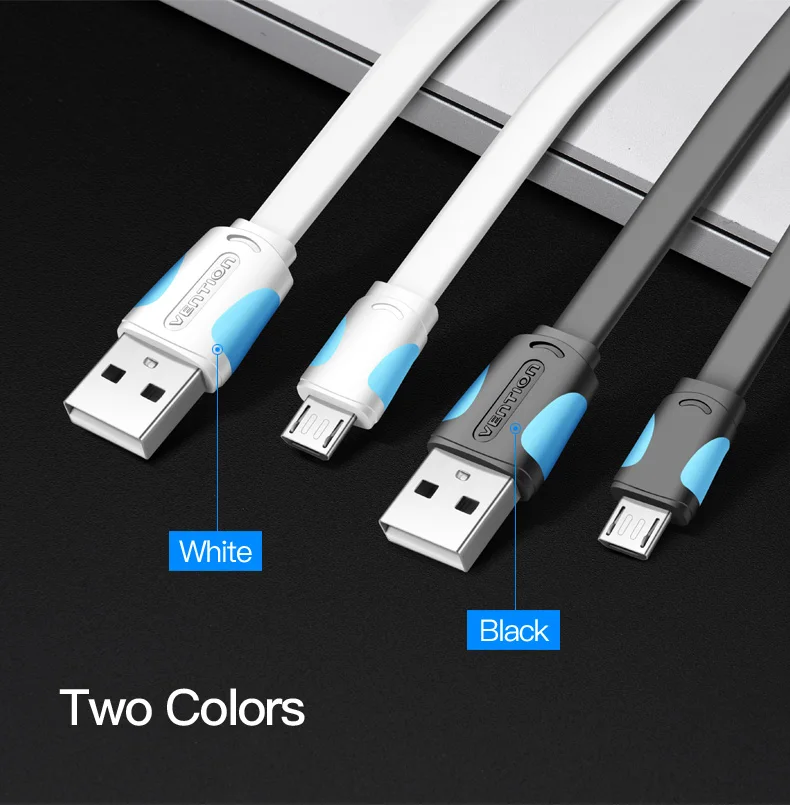Vention Micro USB2.0 кабель для зарядки мобильного телефона супер зарядное устройство 1,5 м 1 м 2 USB кабель синхронизации данных для samsung Android кабель