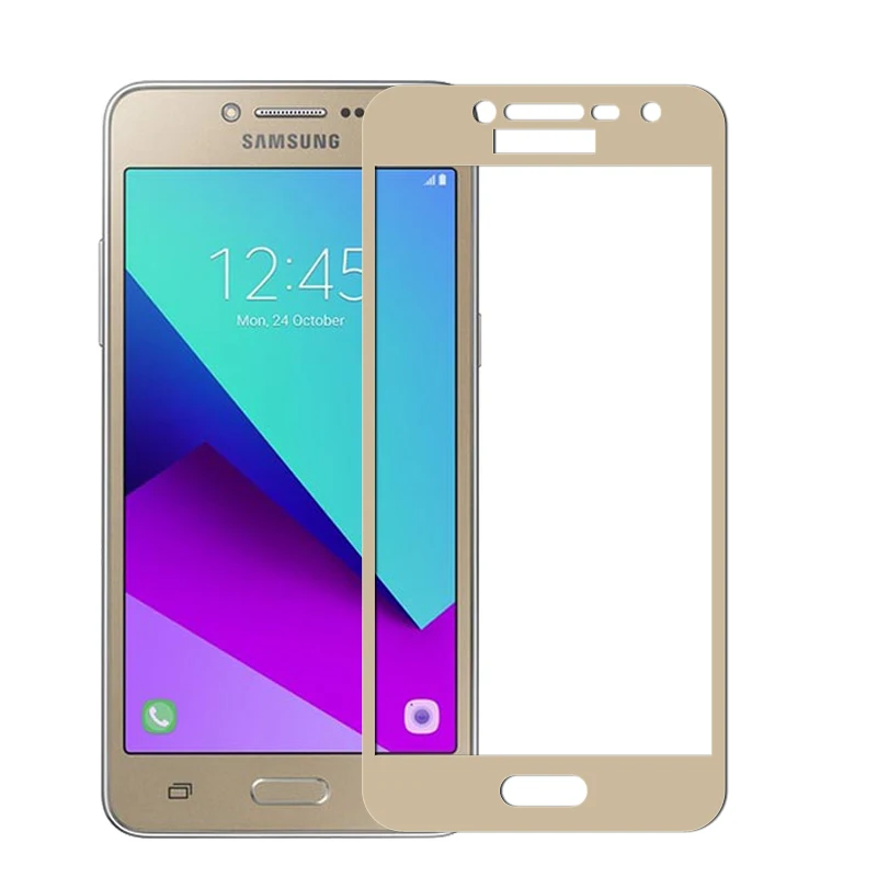 Полное покрытие из закаленного стекла для samsung Galaxy J2 Prime, Защитное стекло для экрана для samsung J2 Prime SM-G532F G532, защитная пленка - Цвет: Gold