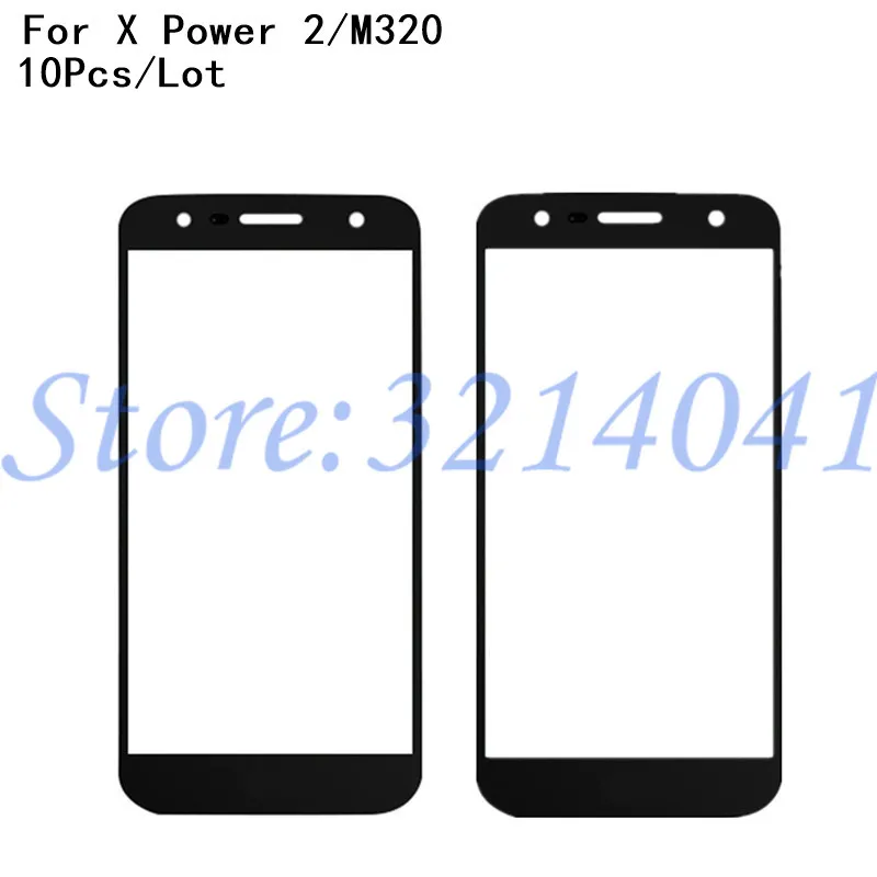 10Pcs/Lot Replacement LCD Outer Touch Screen Front Glass Lens Cover For LG X Power 2 Power2/K10 X500 M320 | Мобильные телефоны и